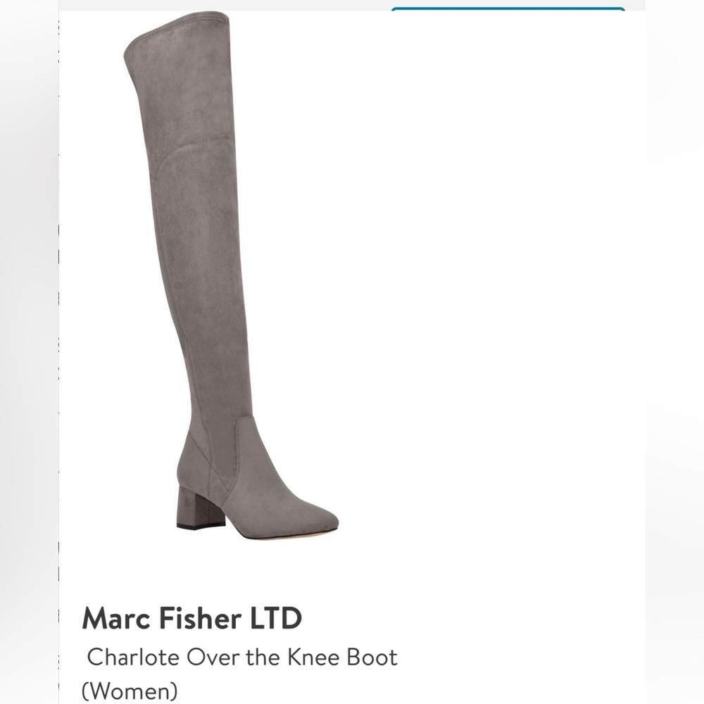 Marc Fisher LTD Charlote Over the Knee Boot Grey size 8